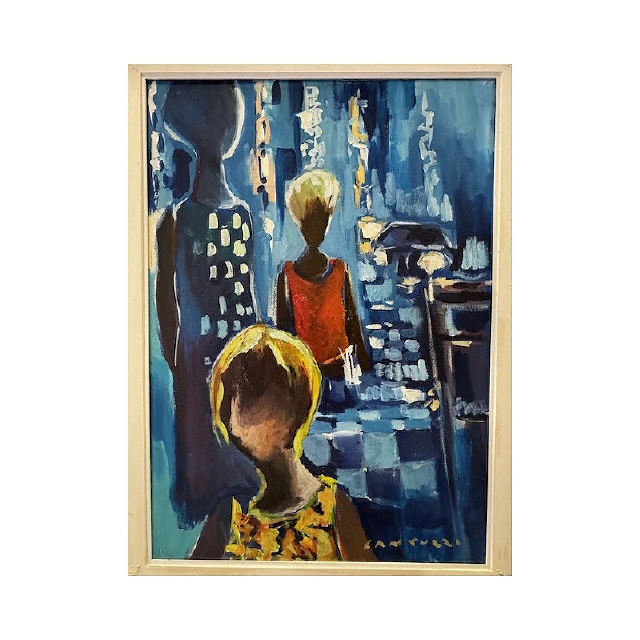 Eliano Fantuzzi, Figure umane, coppia di dipinti su tela 9