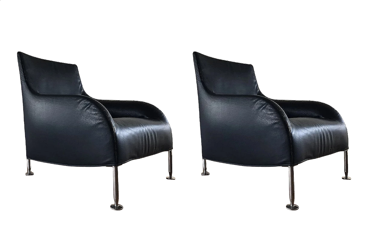 Pair of Florence armchairs by Antonio Citterio for B&B Italia 9