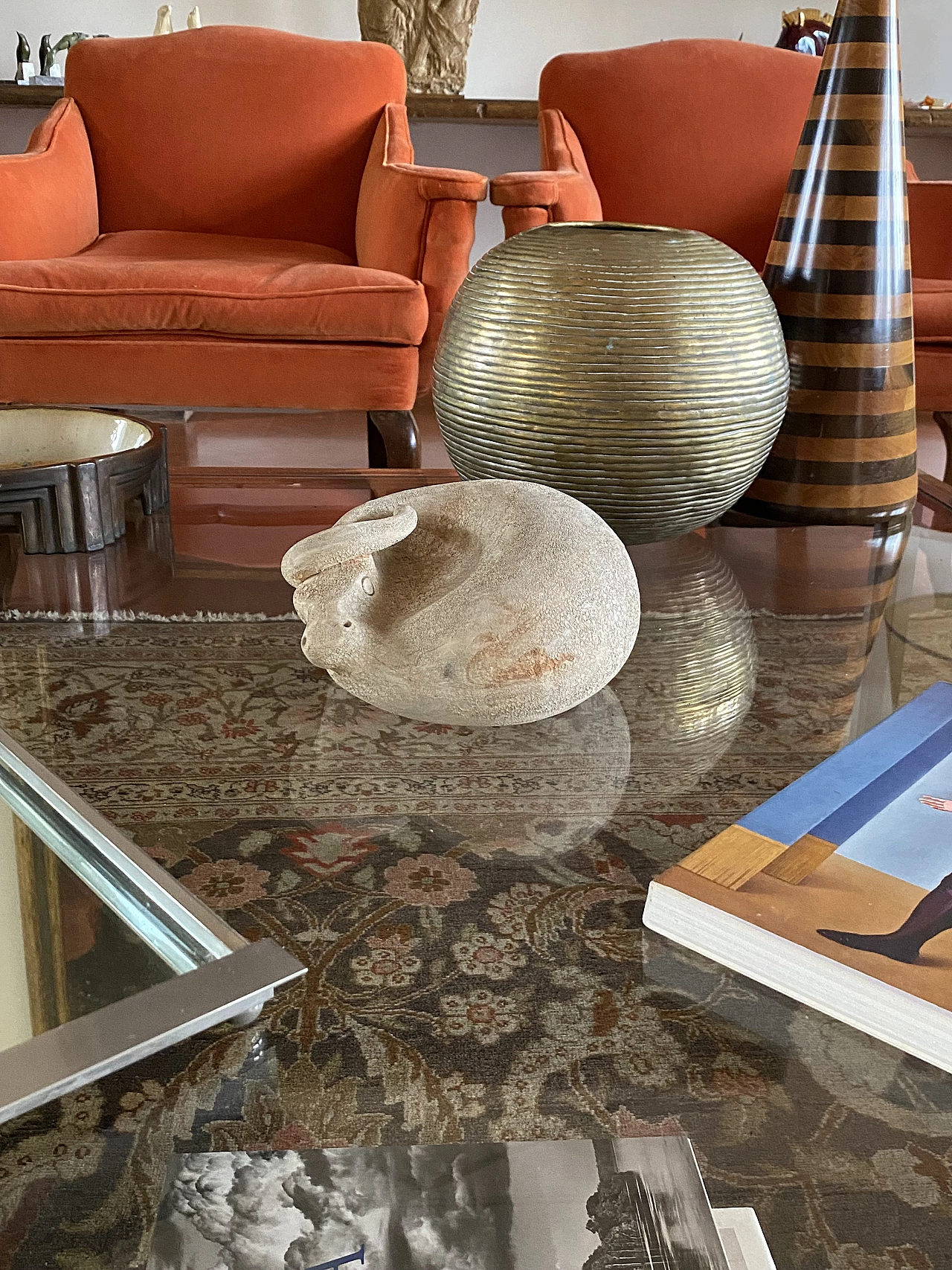 Petucco and Tolio for Nove, ceramic lying bull, 1960s 24