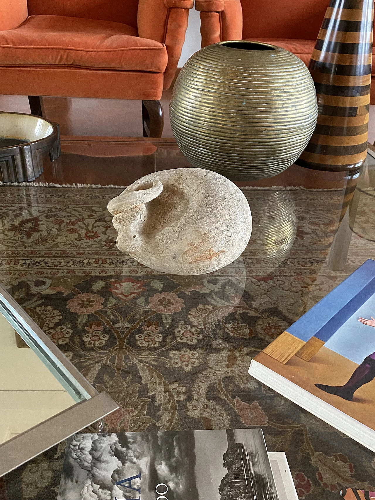 Petucco and Tolio for Nove, ceramic lying bull, 1960s 25