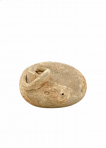 Petucco and Tolio for Nove, ceramic lying bull, 1960s