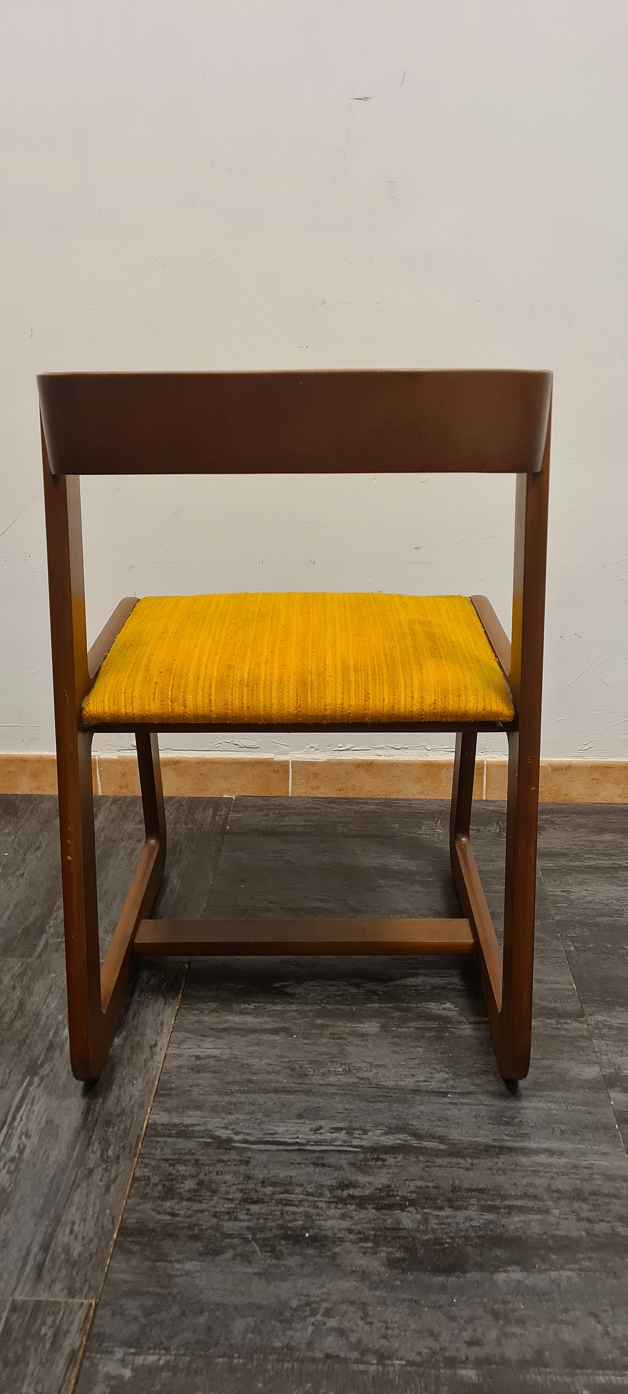 Coppia di Sedie in legno di Willy Rizzo per Mario Sabot, anni '70 7