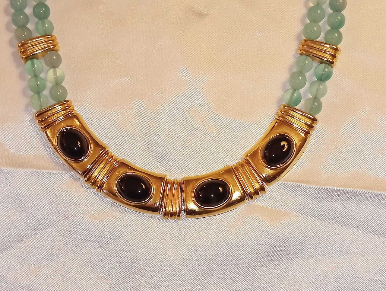 Gold-plated necklace by Francesca Romana, 1980s 11