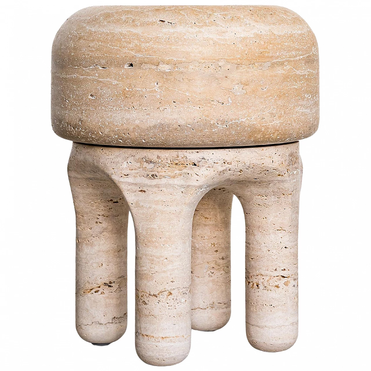 Travertine Medusa stool 1