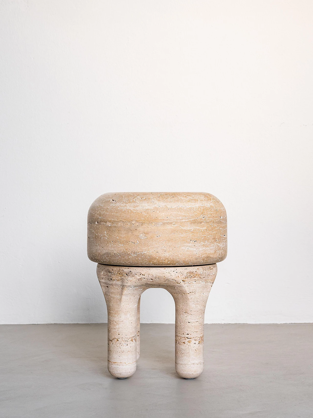 Travertine Medusa stool 6