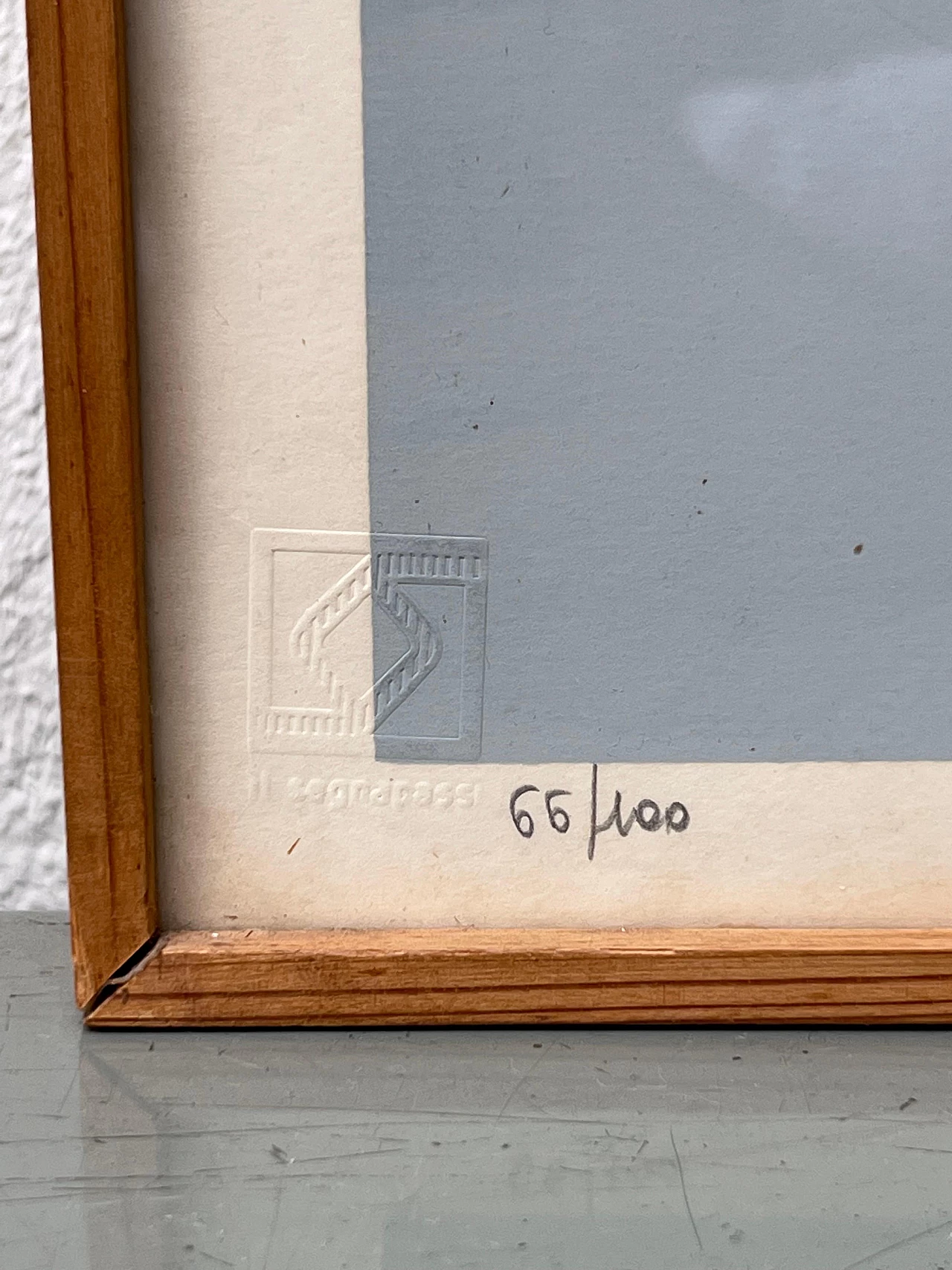 Eugenio Carmi, composizione astratta, dipinto su carta, 1970 4