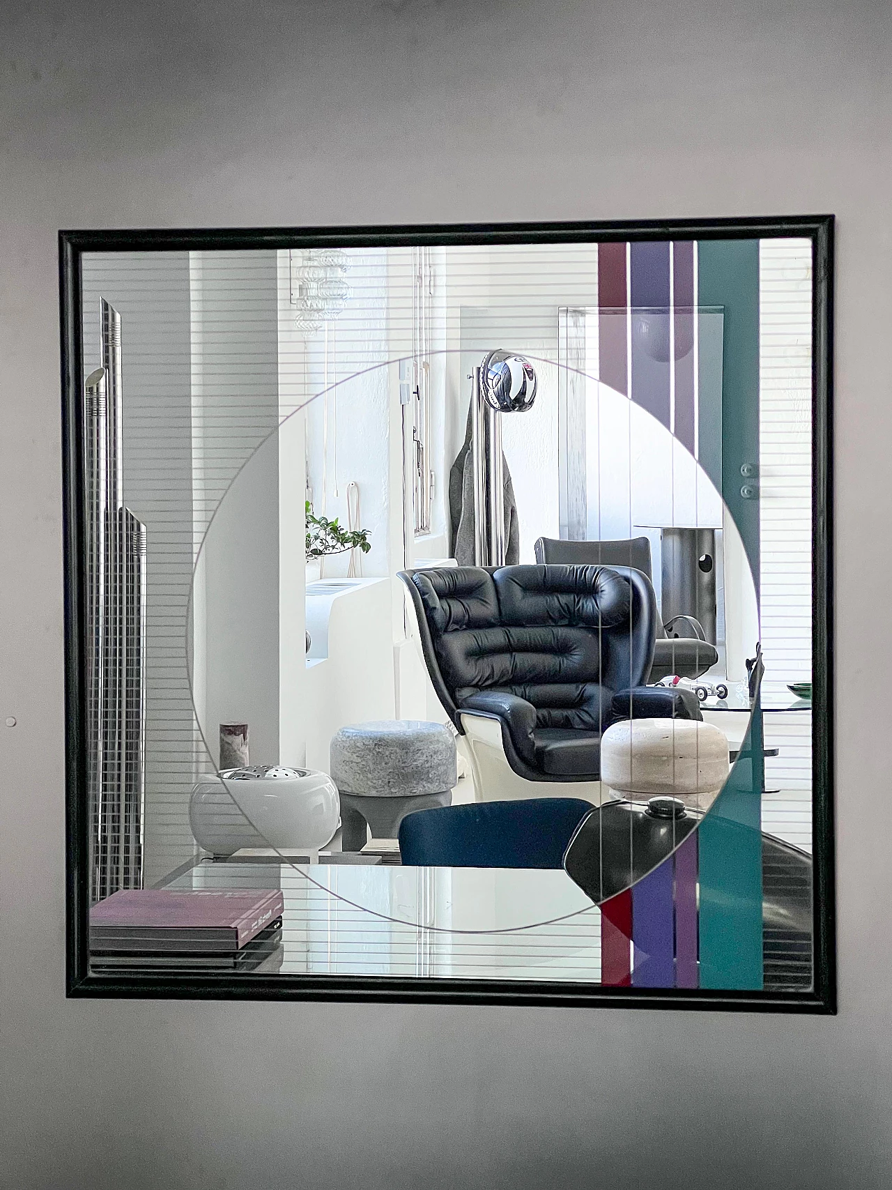 Morphos wall mirror by Eugenio Carmi for Acerbis, 1980s 5