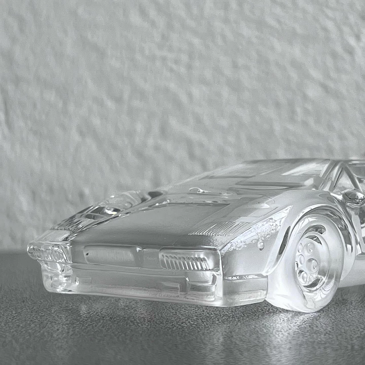 Modellino di auto Lamborghini Countach in cristallo, anni '80 4