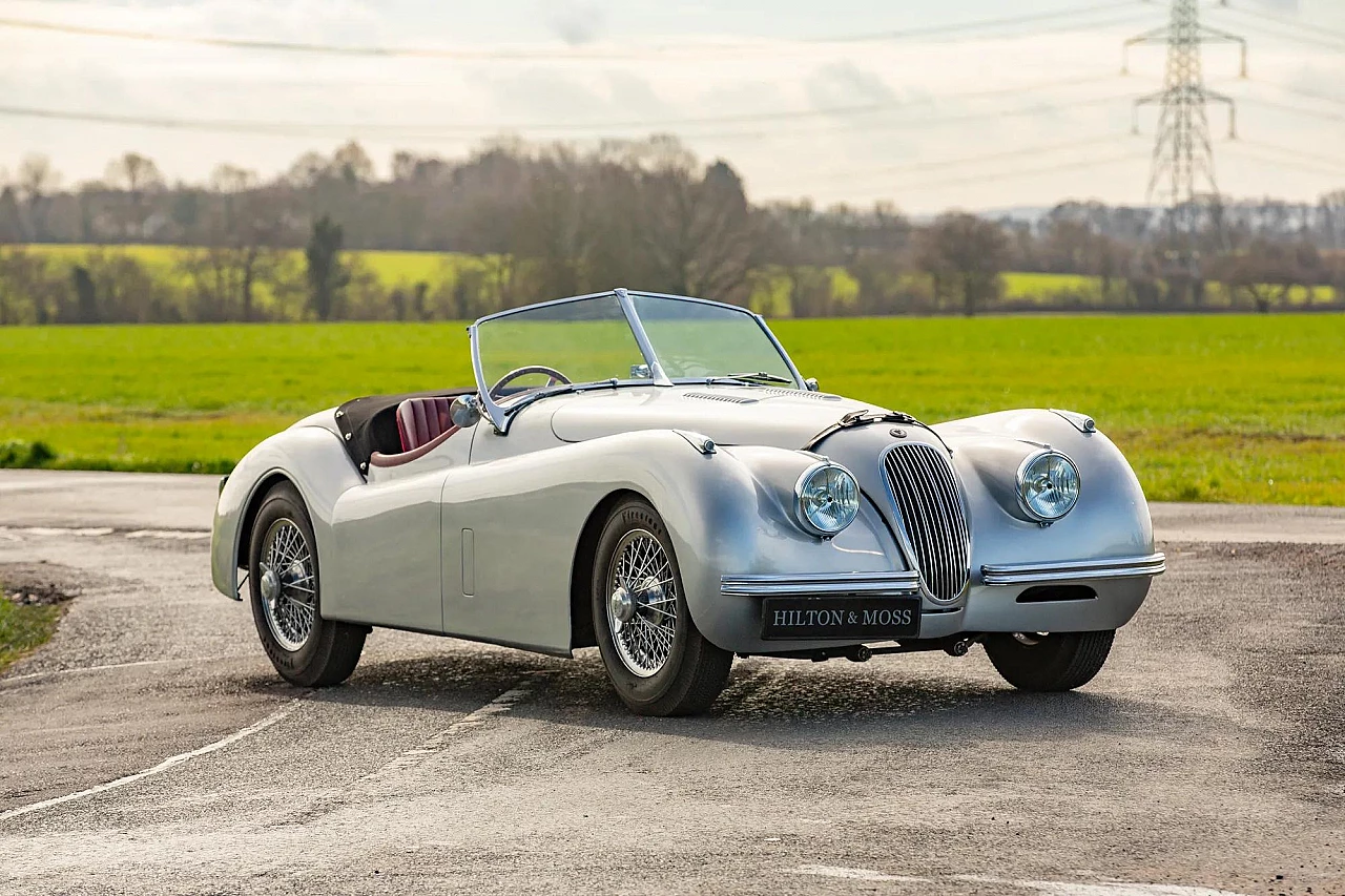 Crystal Jaguar XK 120 model car, 1980s 5