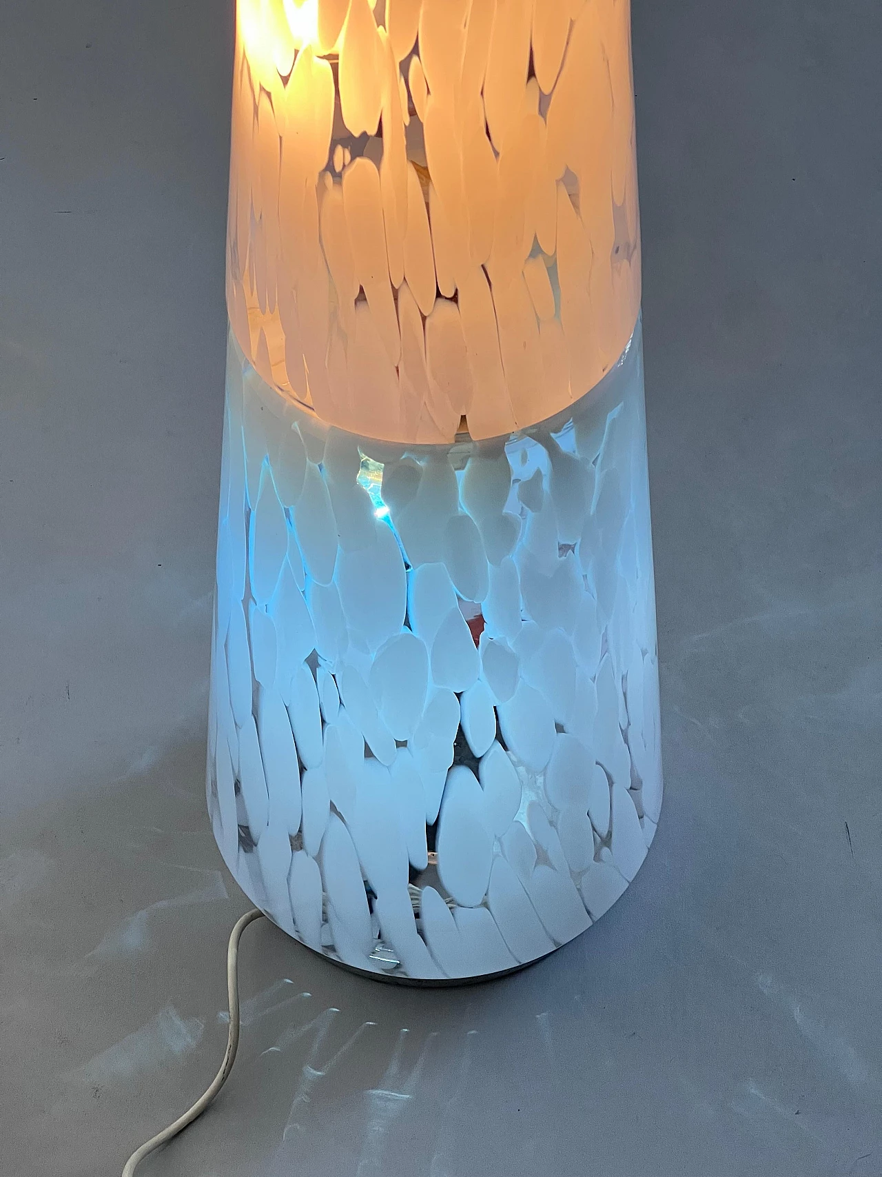 Speckled Murano glass floor lamp, 1970s 8