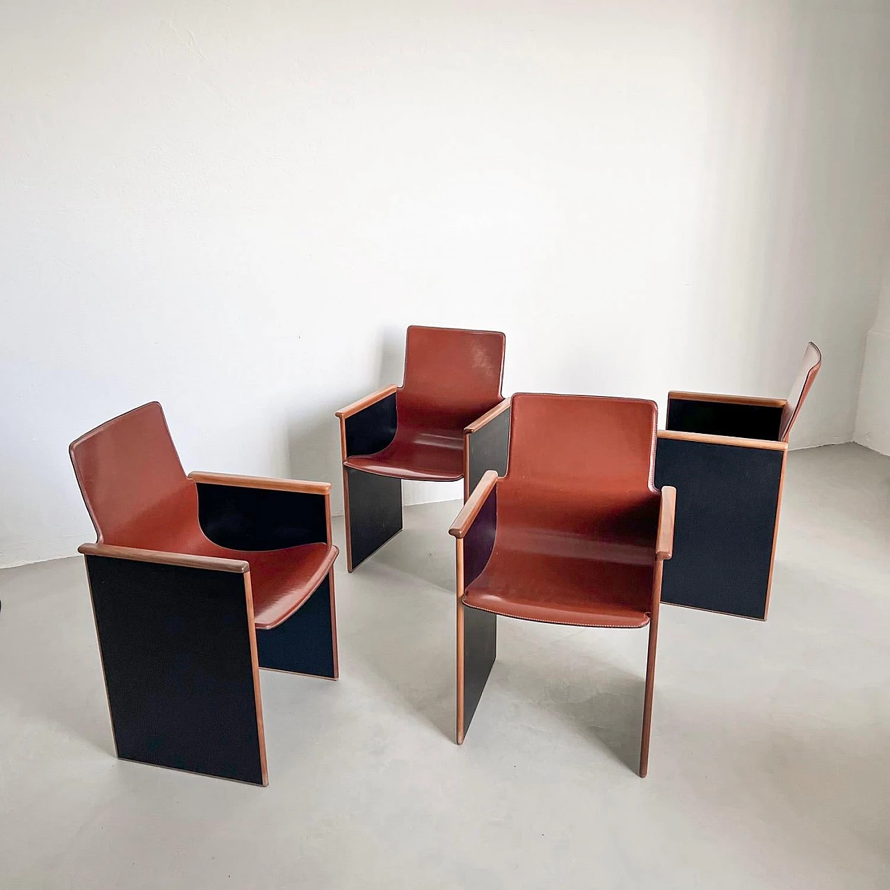 4 Segesta armchairs by Afra and Tobia Scarpa for Stildomus, 1970s 3