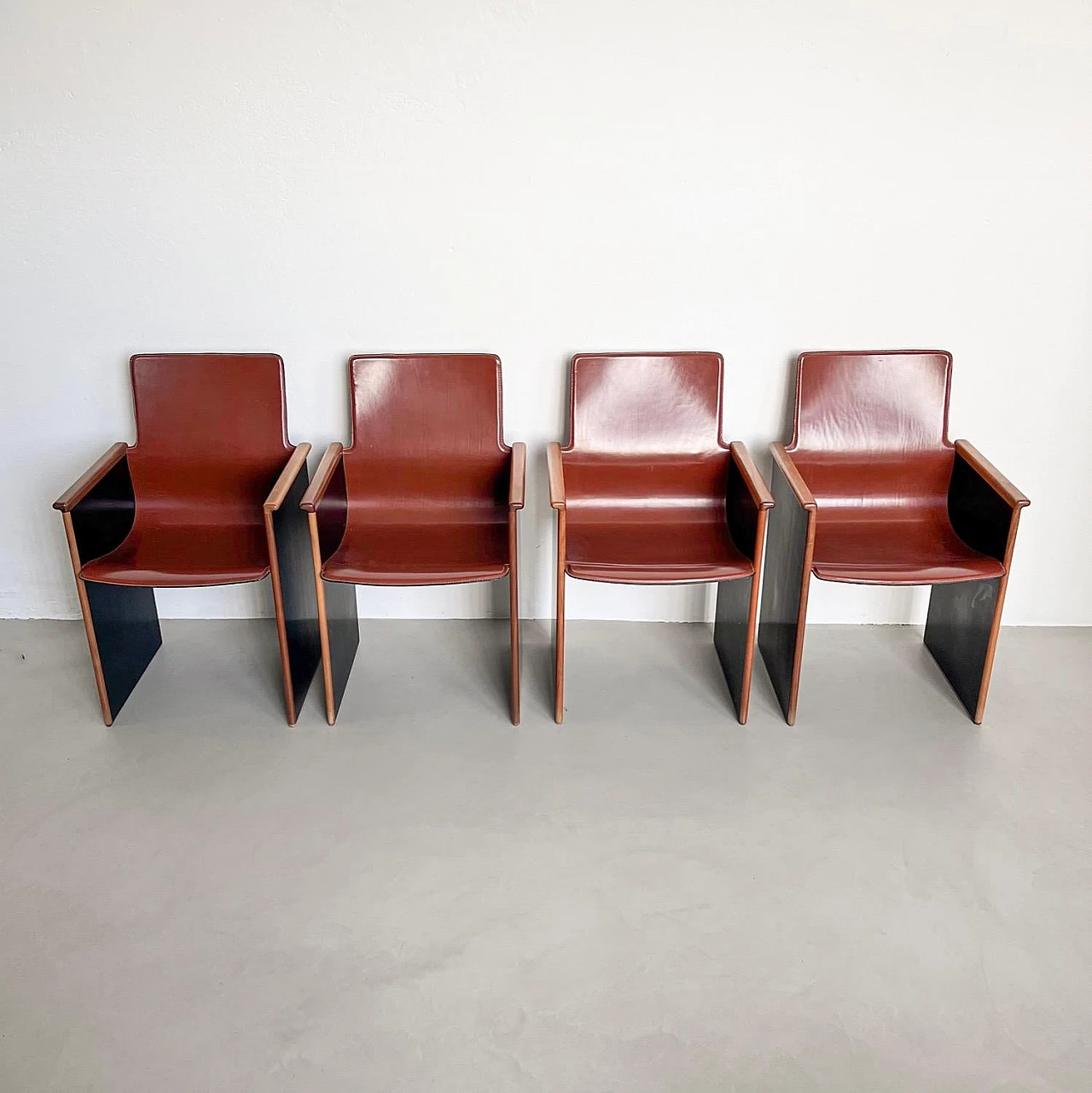 4 Segesta armchairs by Afra and Tobia Scarpa for Stildomus, 1970s 4