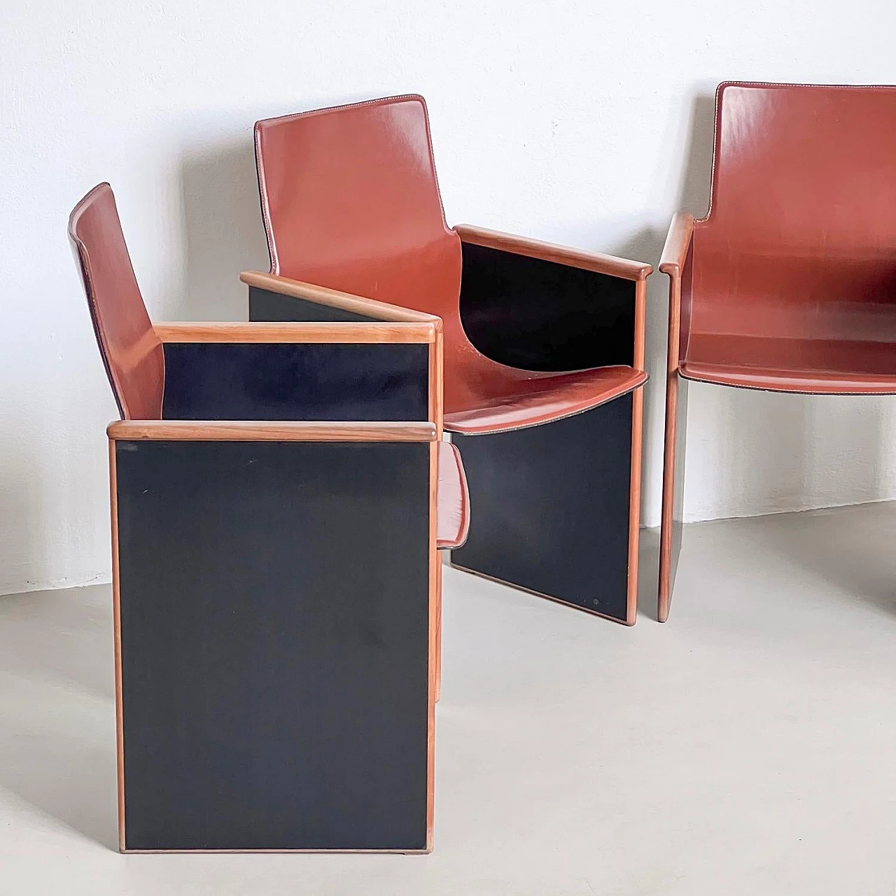 4 Segesta armchairs by Afra and Tobia Scarpa for Stildomus, 1970s 14