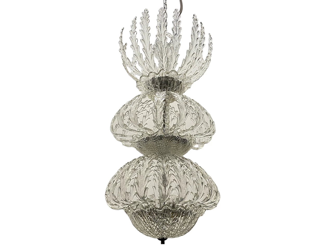 Murano glass chandelier by Barovier & Toso, 1940s 1