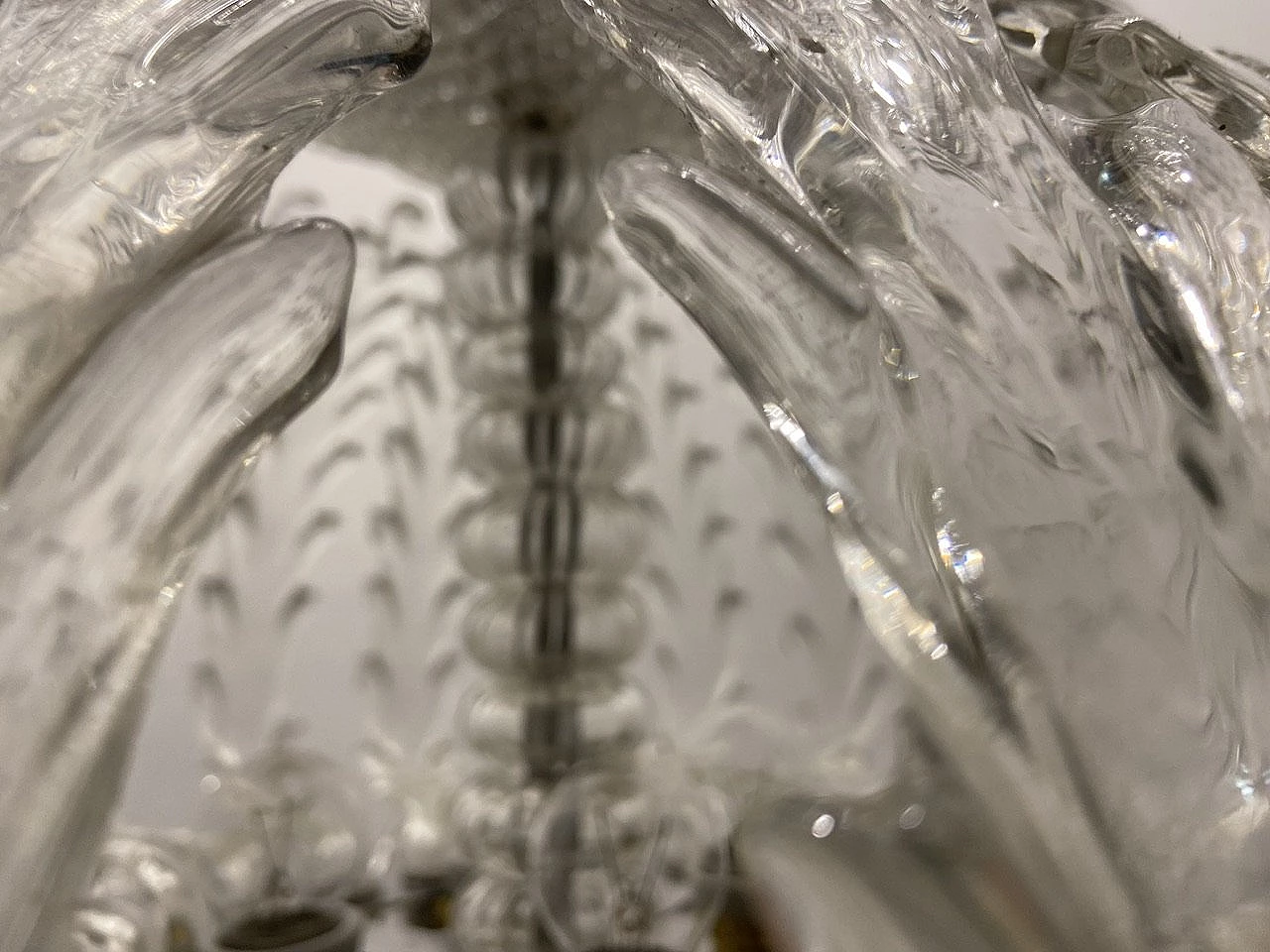 Murano glass chandelier by Barovier & Toso, 1940s 14