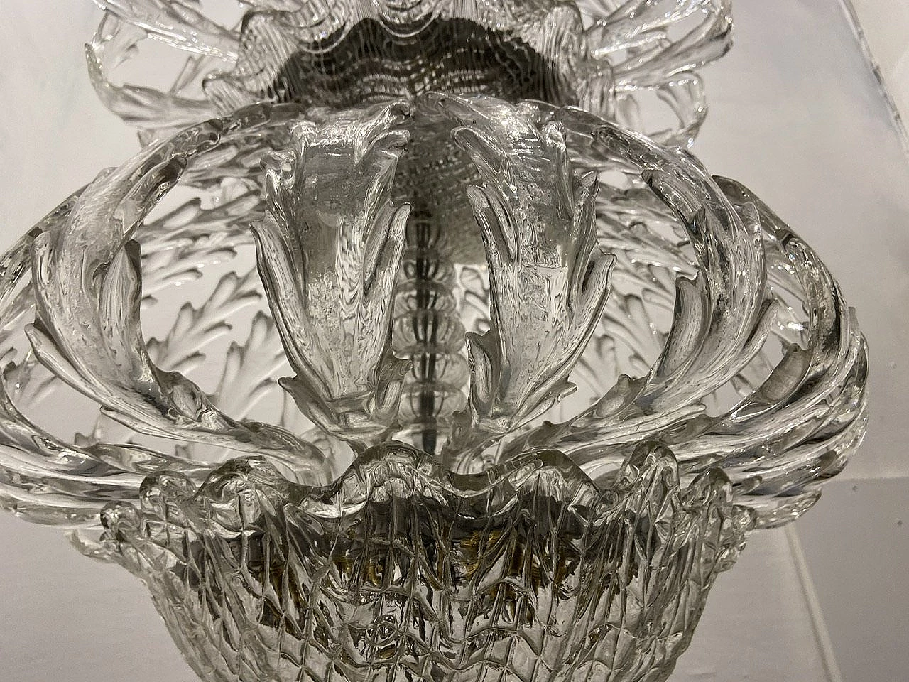 Murano glass chandelier by Barovier & Toso, 1940s 16