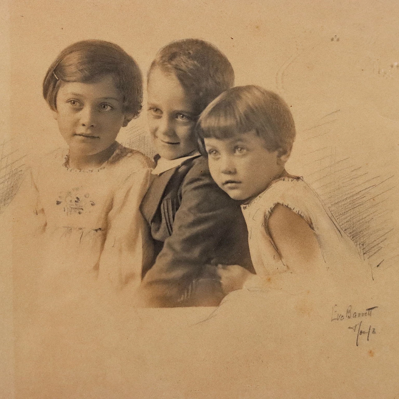 Eva Barrett, 4 ritratti di bambini, fotografie, 1930 3