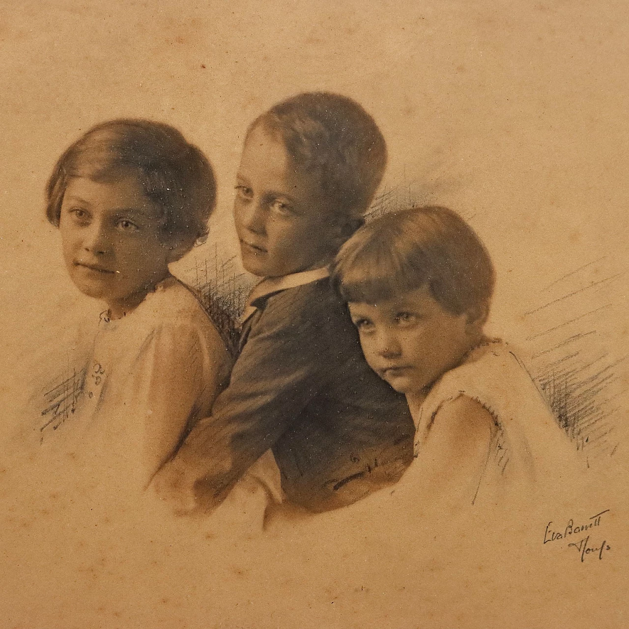 Eva Barrett, 4 ritratti di bambini, fotografie, 1930 5