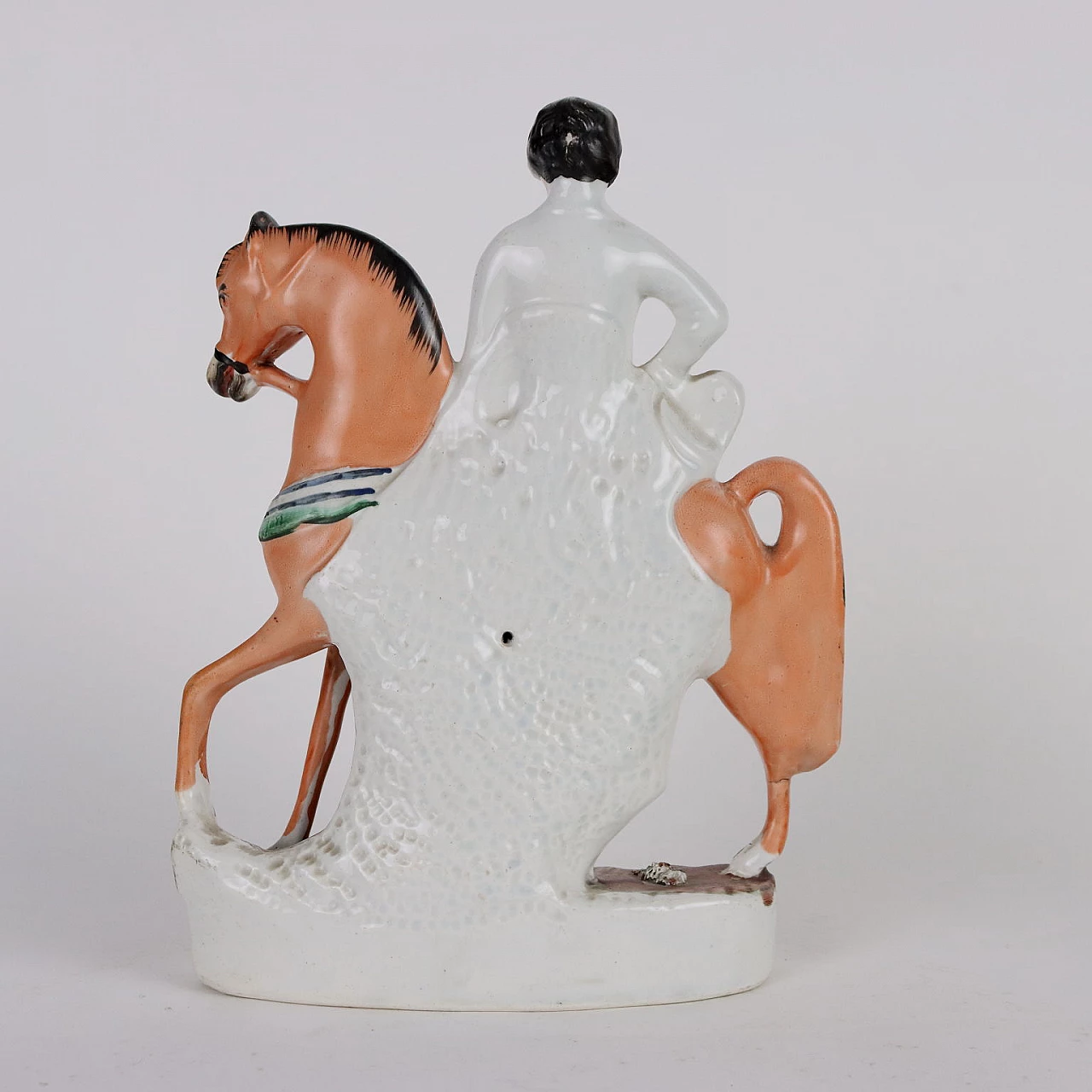 Principe del Galles a cavallo in porcellana Staffordshire, '800 6