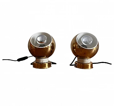 Pair of magnetic table lamps by Reggiani, 1980s