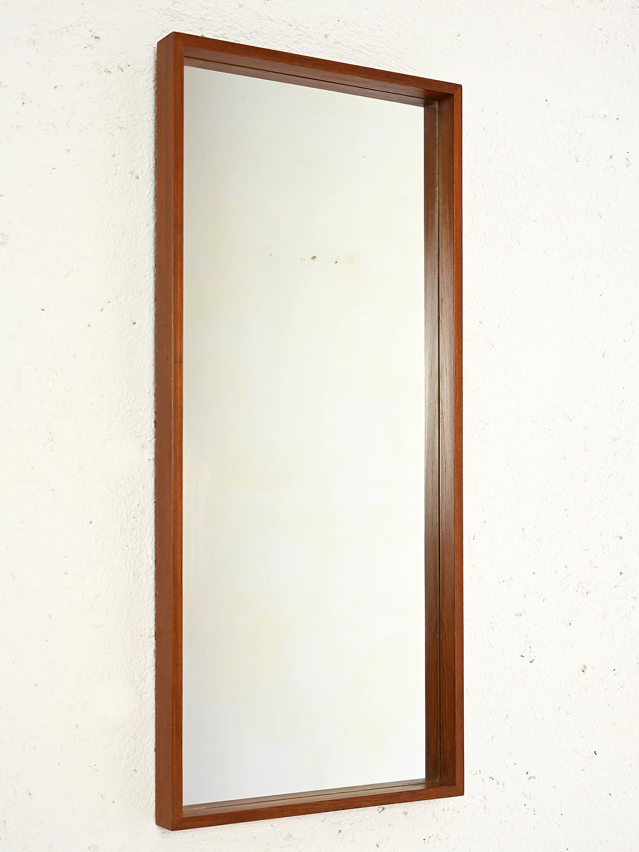 Specchio svedese con cornice in teak, anni '60 1