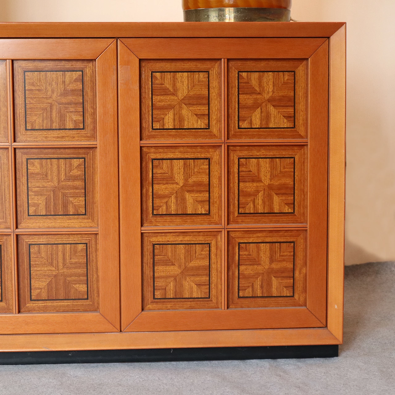 Cherrywood Caccia alla Volpe sideboard by Linea Arredo, 1970s 5