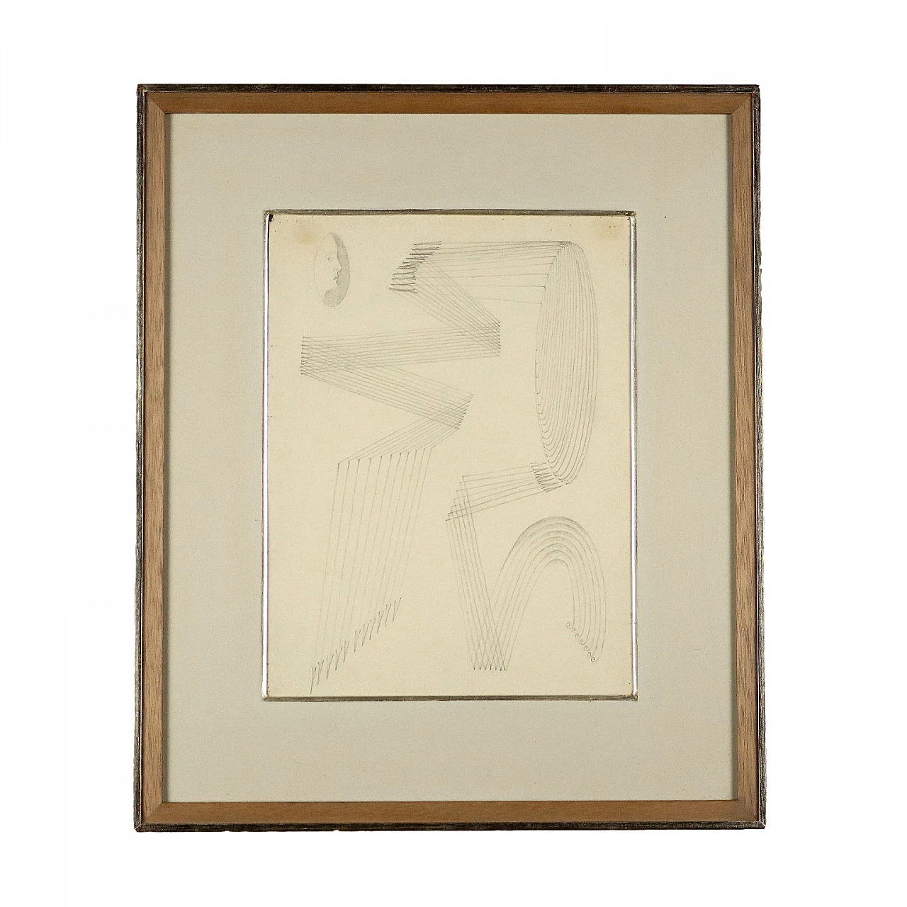 Fausto Melotti, abstract subject, pencil on paper, 1972 1