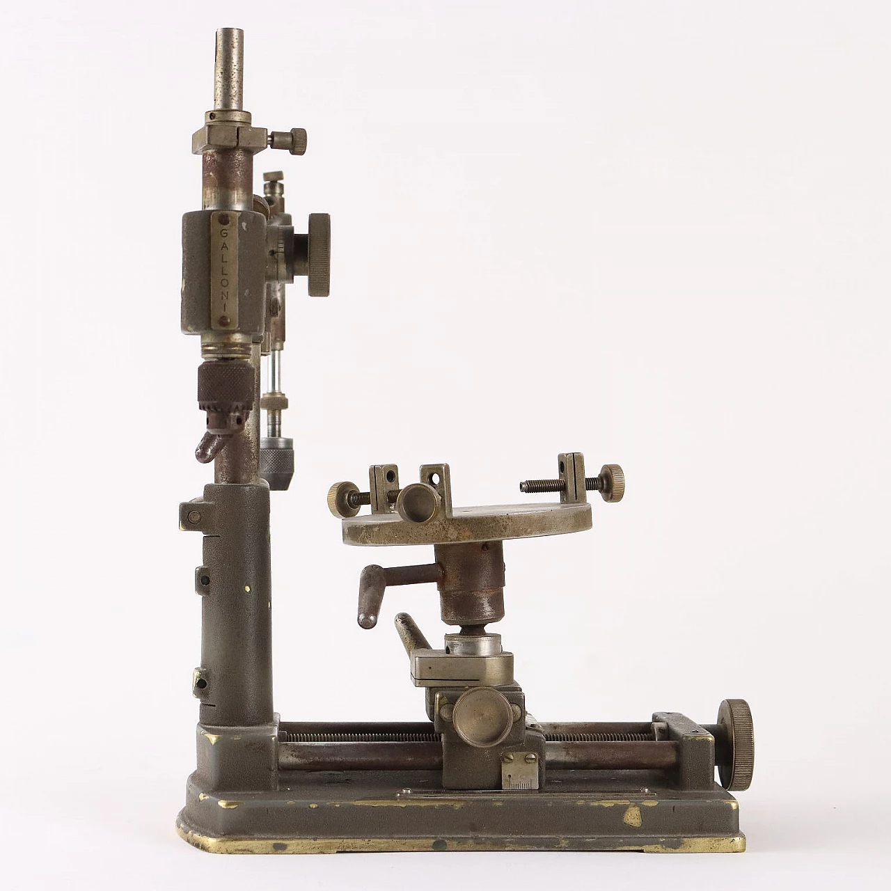 Iron and brass Galloni dental parallelometer 7
