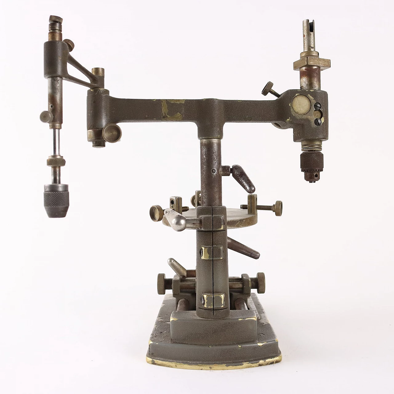 Iron and brass Galloni dental parallelometer 8