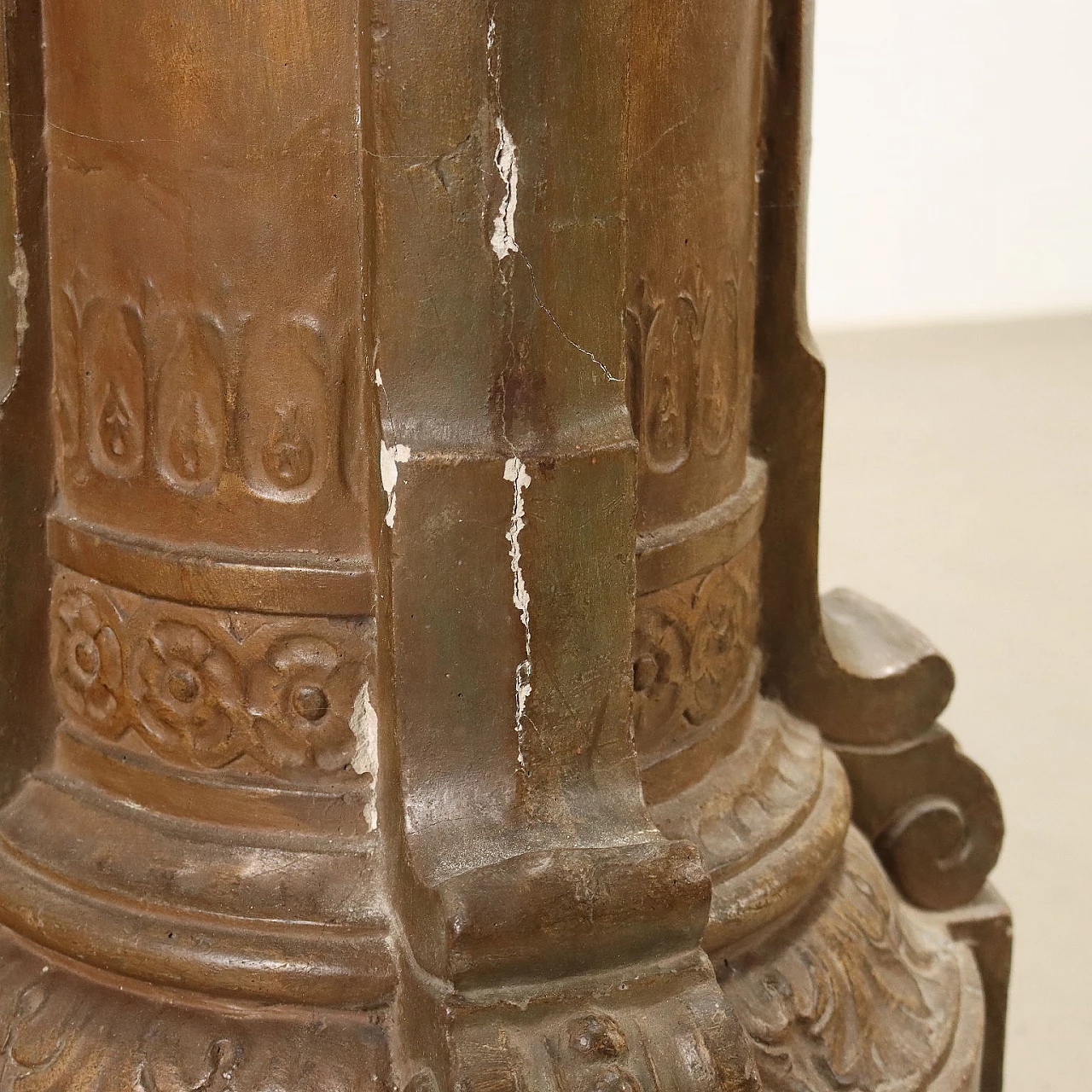 Painted terracotta column, late 19th century 6