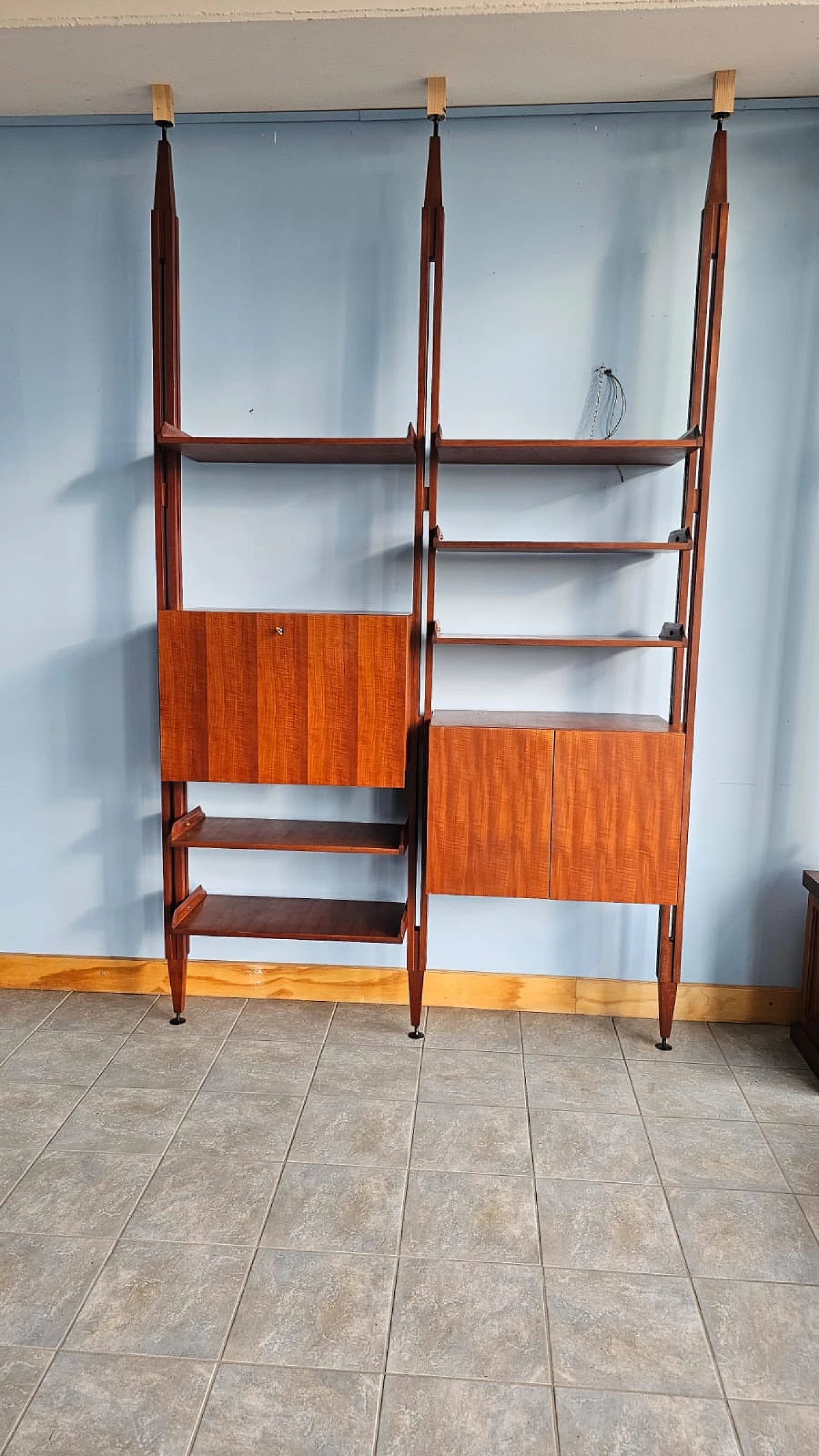 Libreria LB7 a due moduli in teak di Franco Albini, anni '60 1