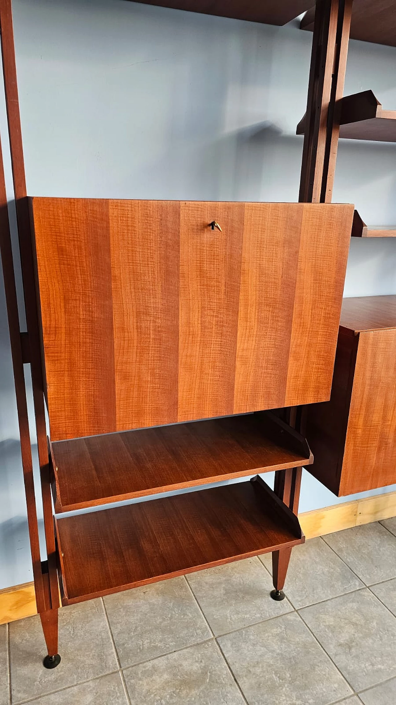 LB7 two-module teak bookcase by Franco Albini, 1960s 2