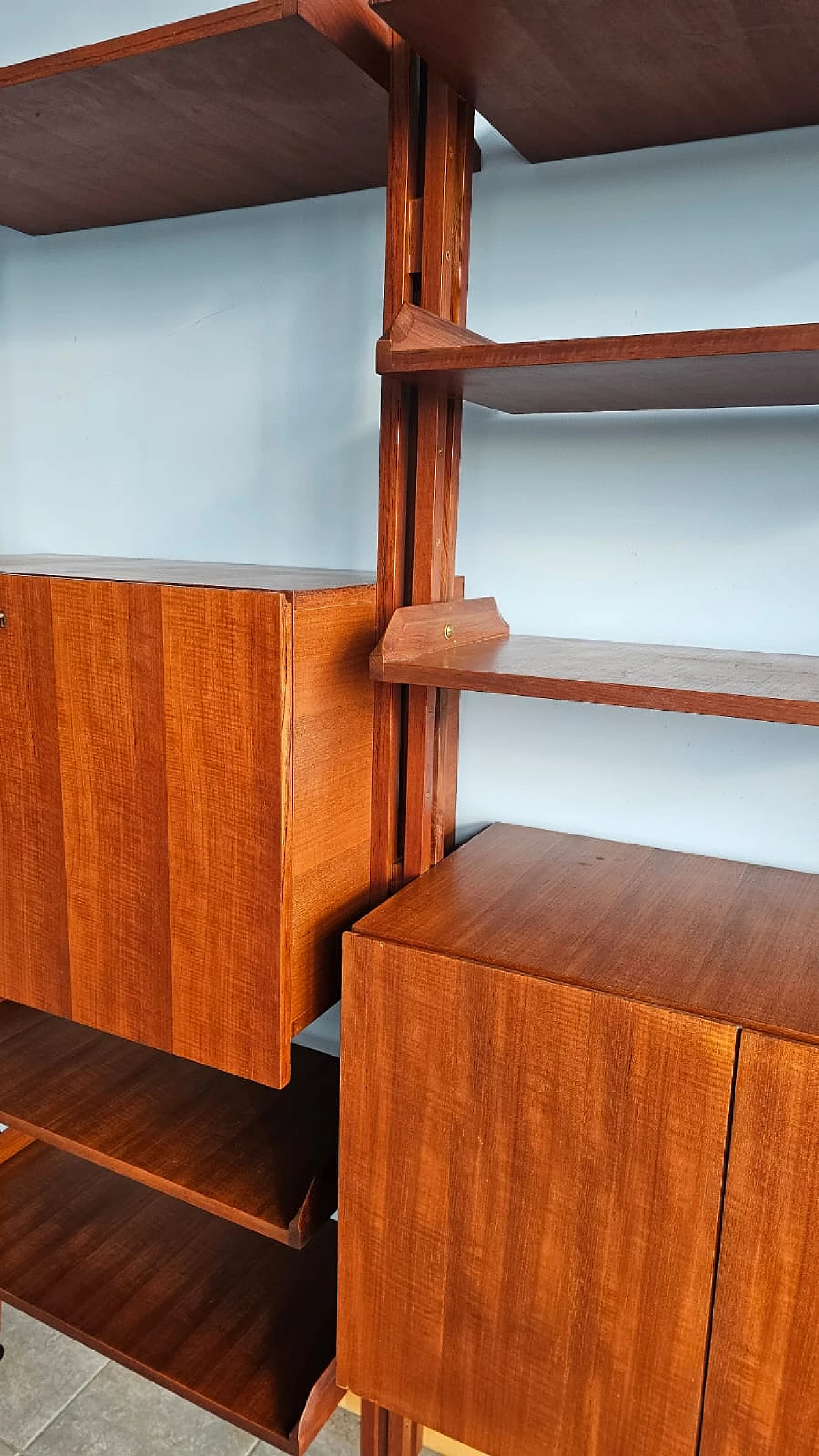 LB7 two-module teak bookcase by Franco Albini, 1960s 3