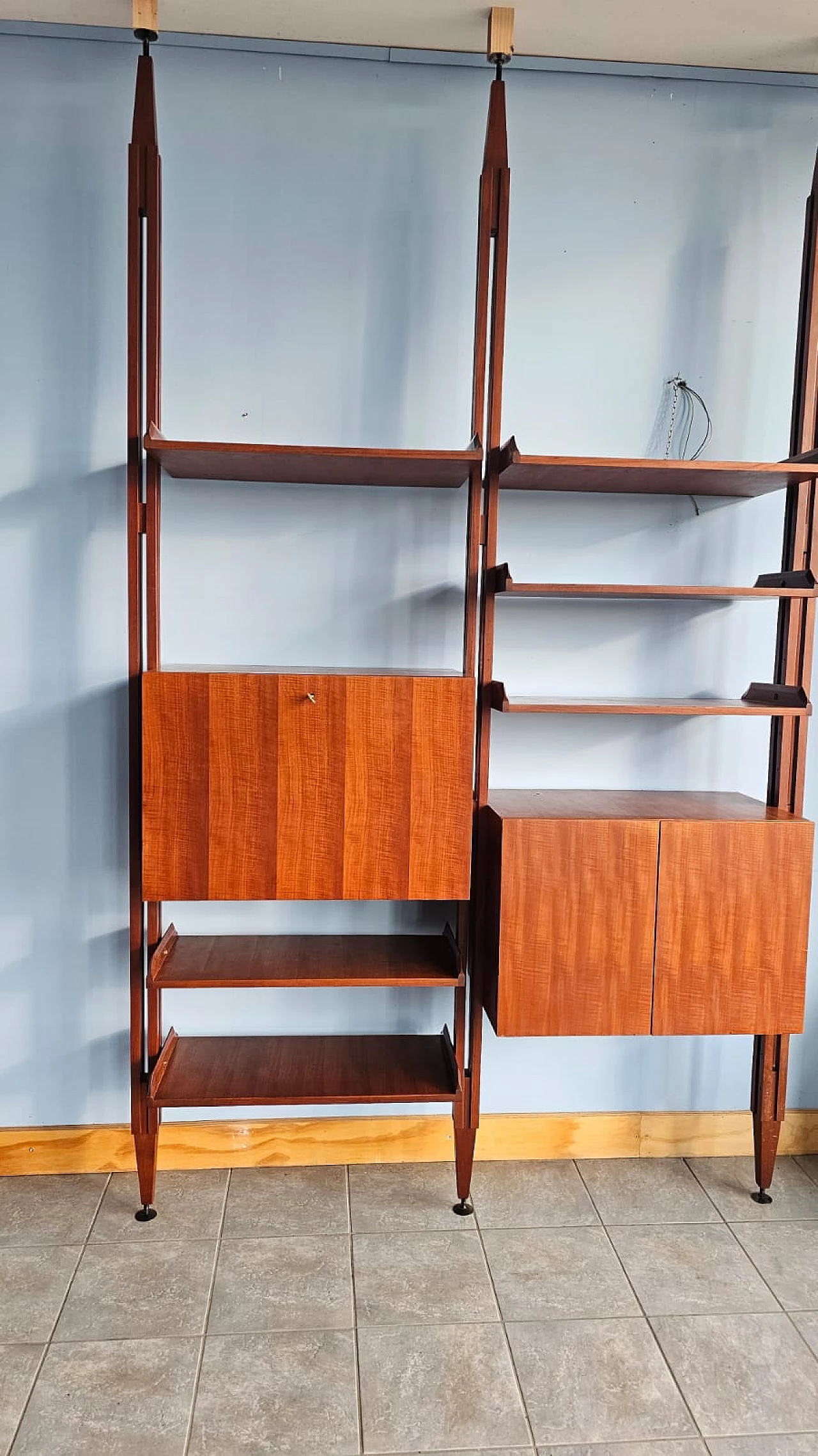 LB7 two-module teak bookcase by Franco Albini, 1960s 5