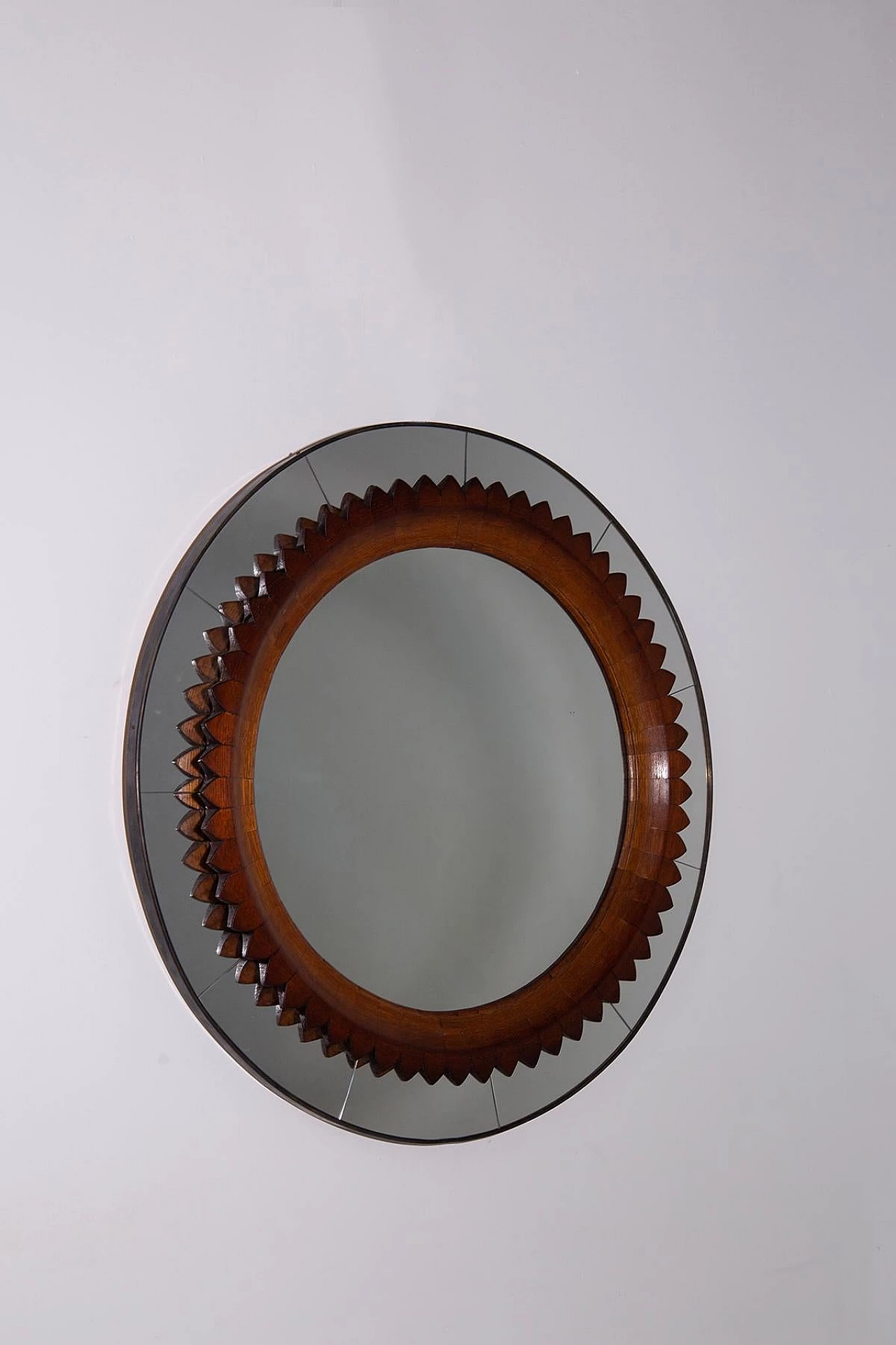 Round wall mirror by Fratelli Marelli, 1950s 2