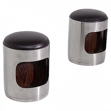 Pair of stools attributed to Vittorio Introini, 1960s