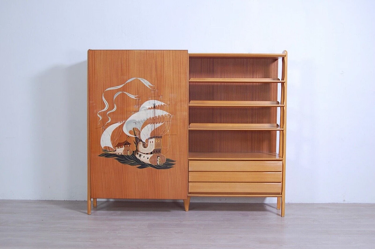 Scandinavian-style entrance wardrobe, 1960s 1