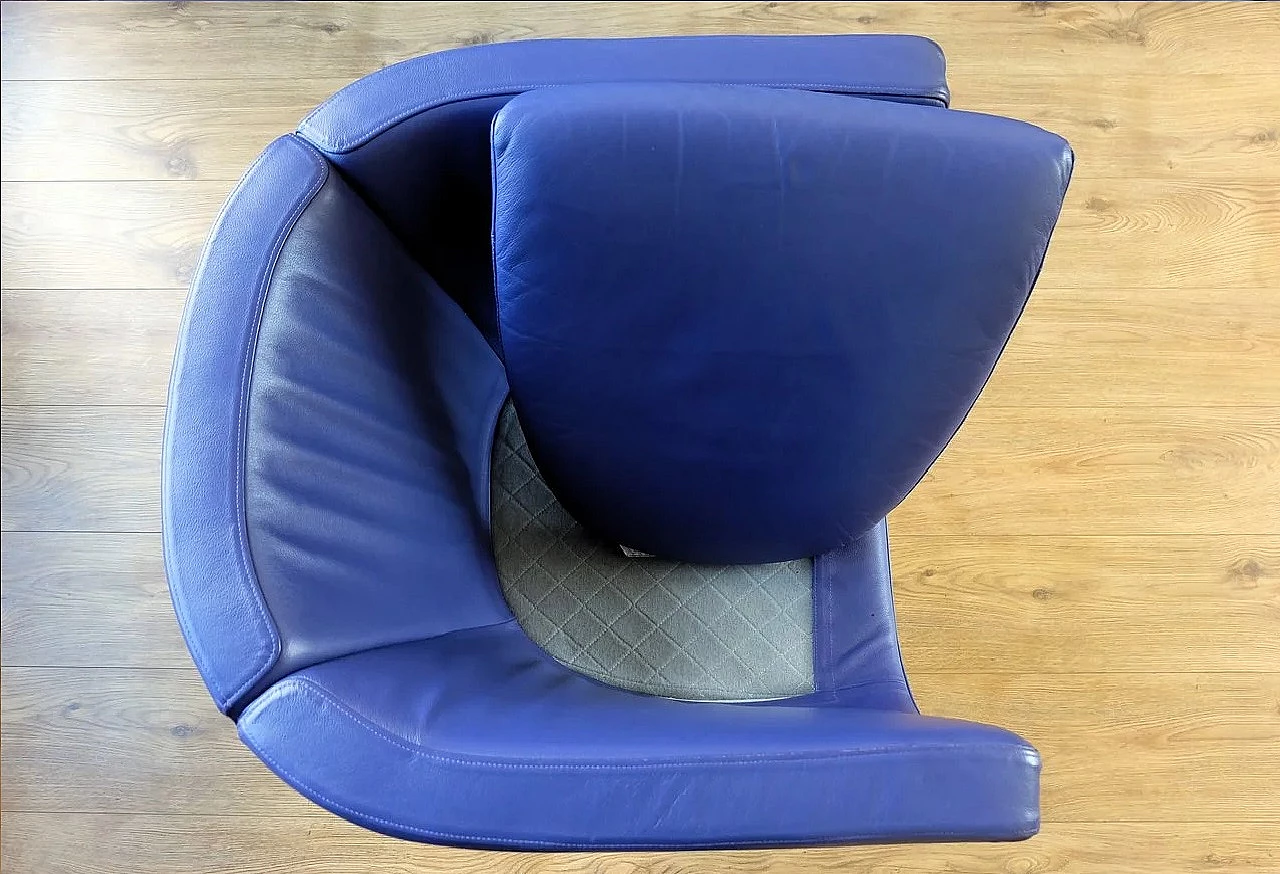 Pair of Tulip blue armchairs by Jeffrey Bernett for B&B, 2008 11