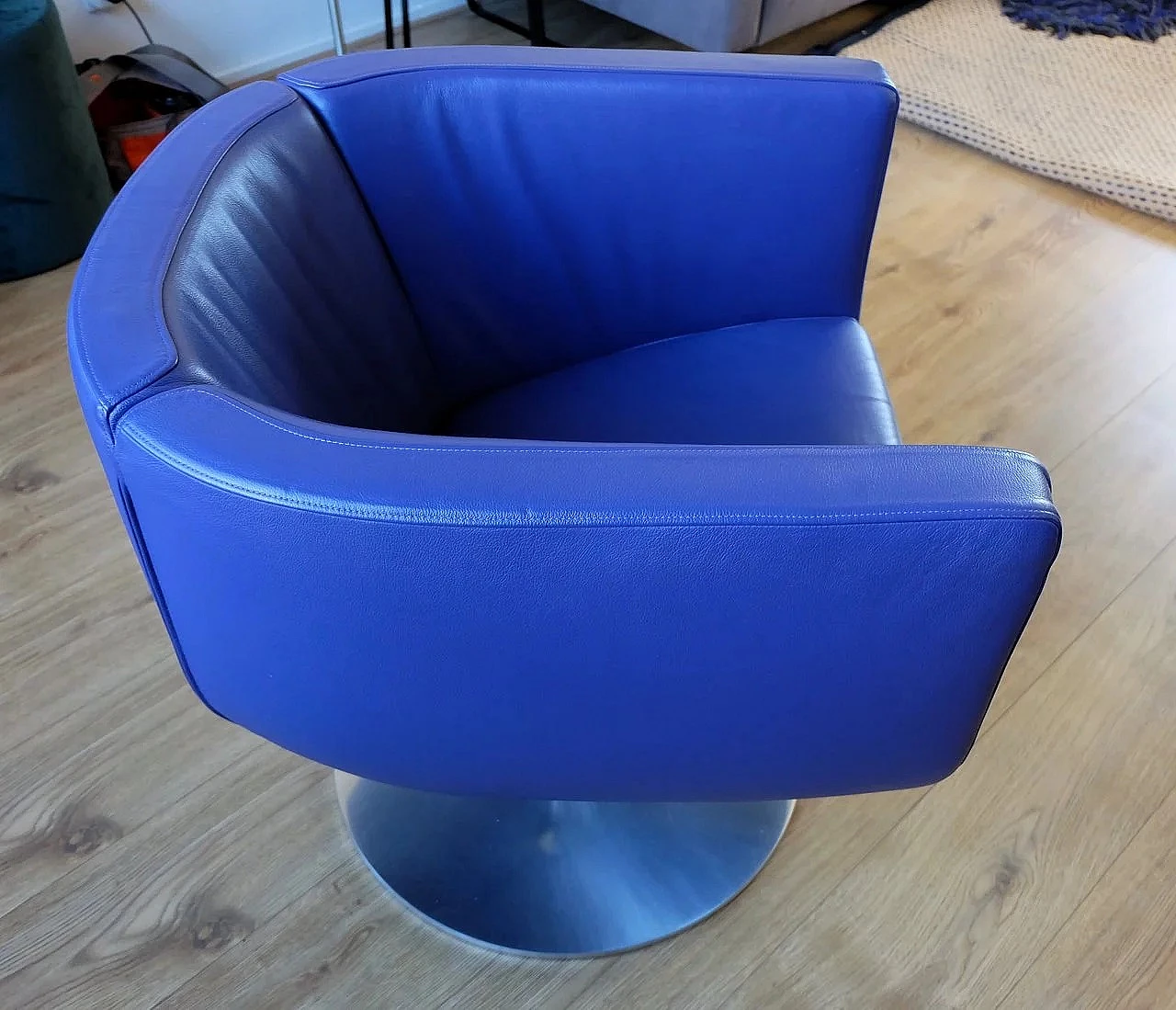 Pair of Tulip blue armchairs by Jeffrey Bernett for B&B, 2008 14