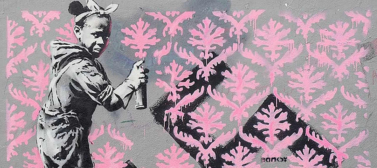 Banksy, 32 prints of street design, 2000s 9