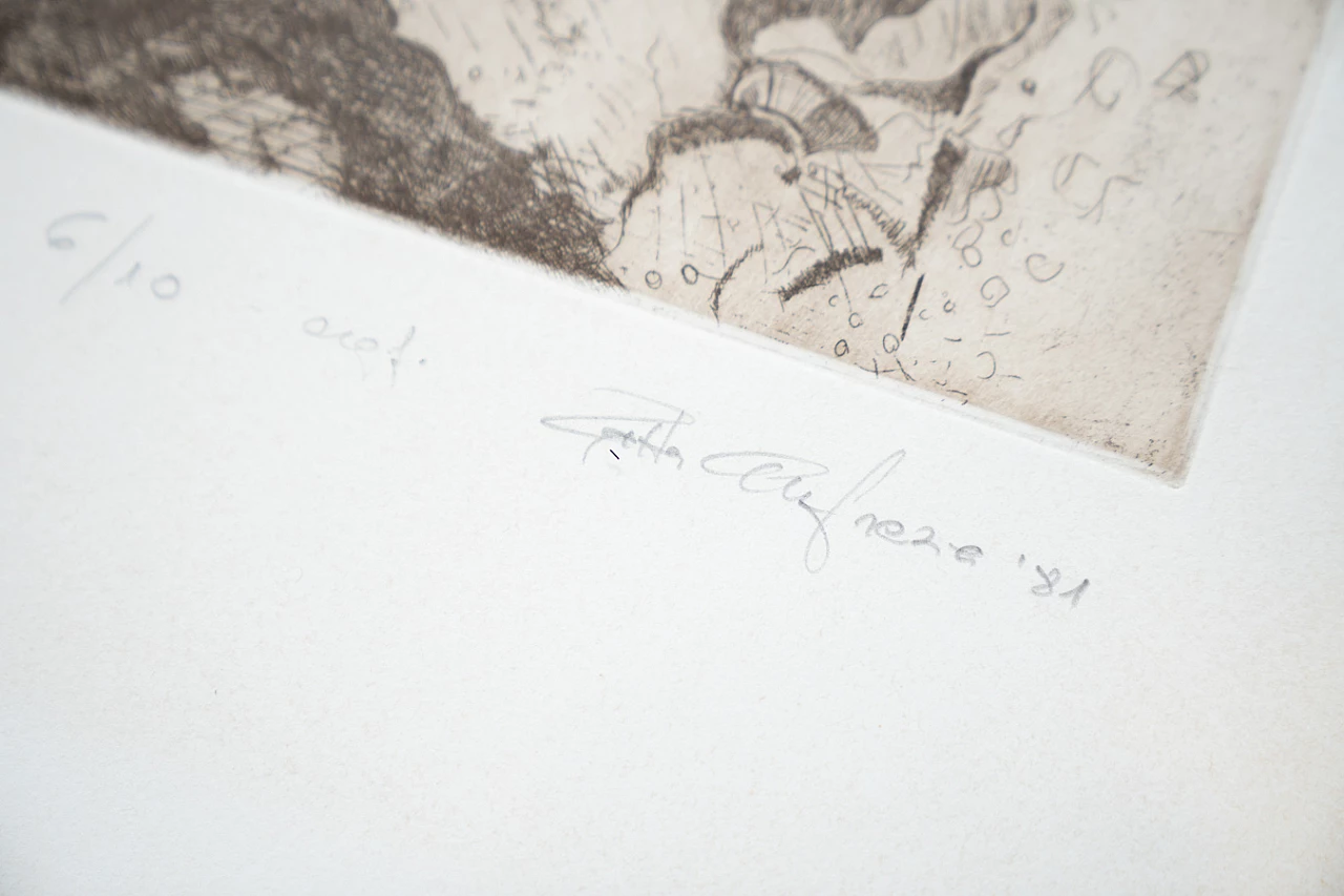 Adolescente - Enigma, coppia di disegni a inchiostro, anni '80 8