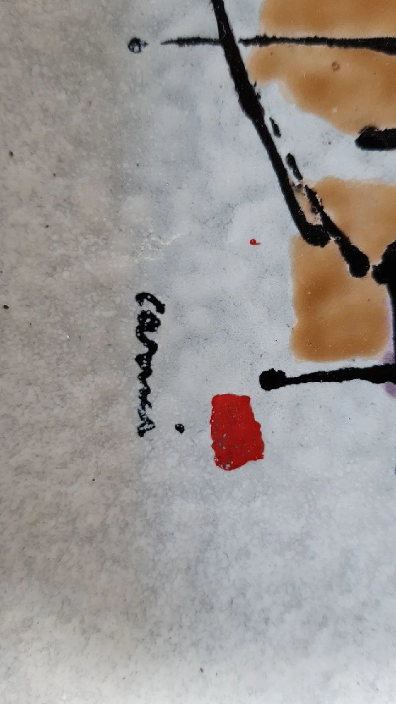 Vassoio smaltato di Eugenio Carmi per Lamierino Cornigliano, anni '50 4