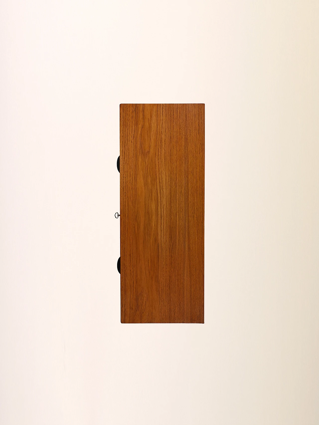 Scandinavian teak wall sideboard with flap doors, 1960s 8