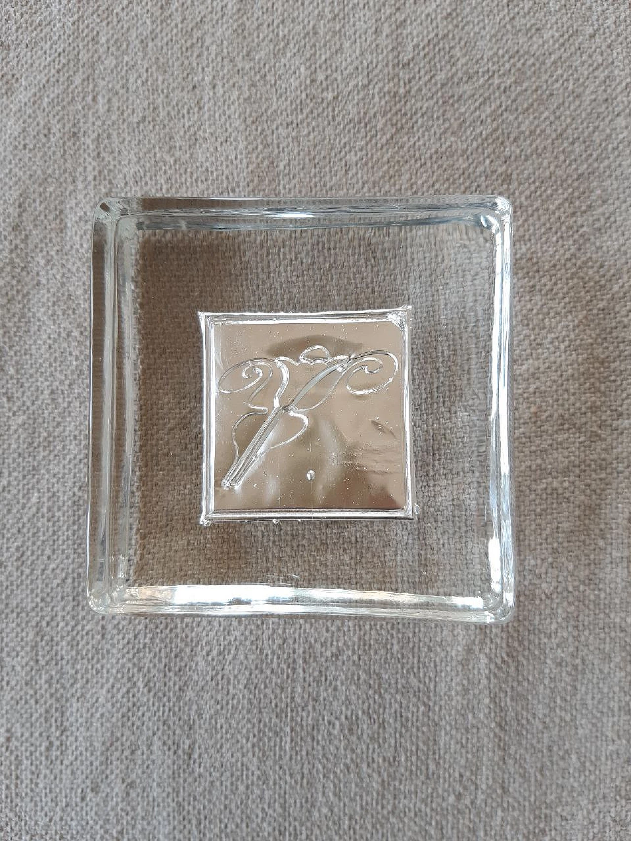Fermacarte in vetro Murano e argento di Barovier & Toso, anni '60 2