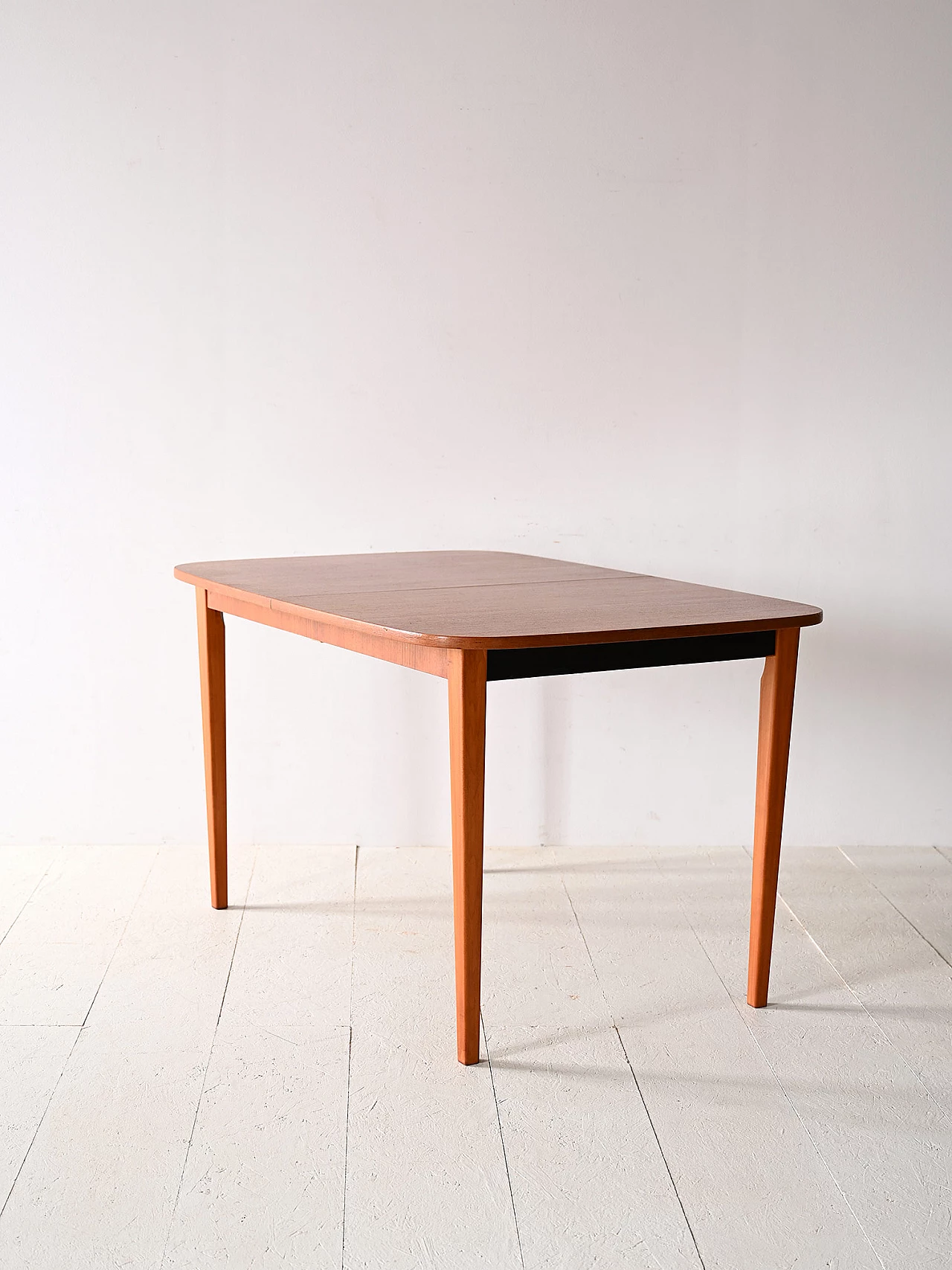 Extendable danish table in brichwood and formica top, 1960s 4