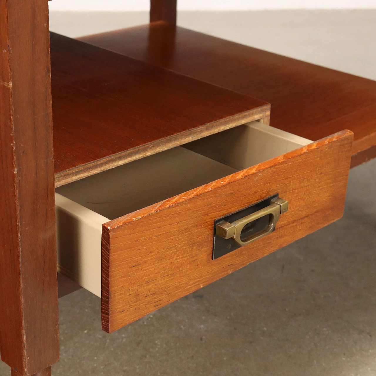 Coffee table in teak veneer with drawer, 1960s 3