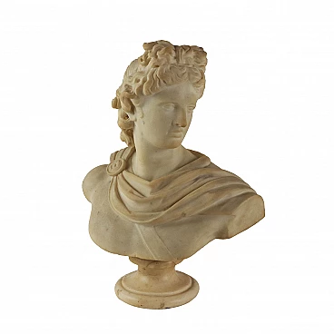 Belvedere Apollo, marble bust, late 19th century