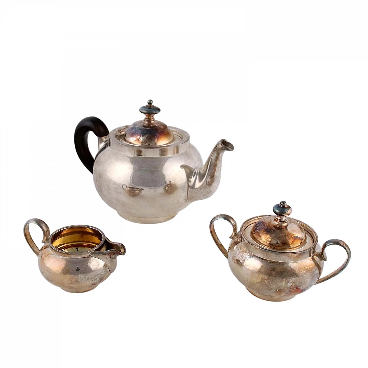 Pampaloni Florence silver tea set, 1940s 1