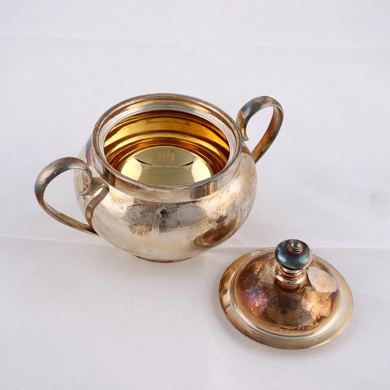 Pampaloni Florence silver tea set, 1940s 7