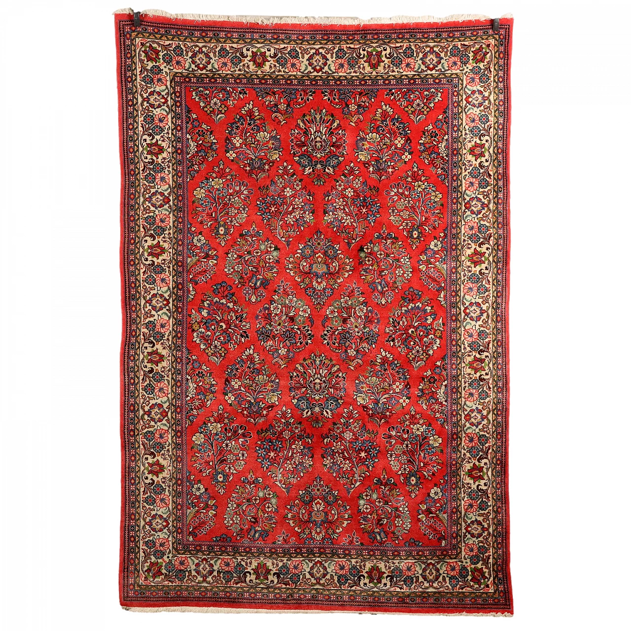 Iranian cotton and wool Saruk rug 1